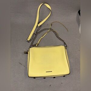 Rebecca minkoff Avery Crossbody Bag leather yellow EUC